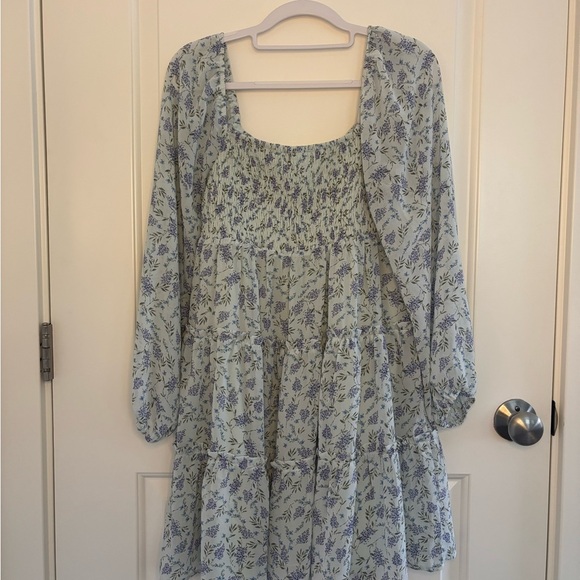 Altar'd State Blue and Purple Floral Dress - Picture 5 of 5